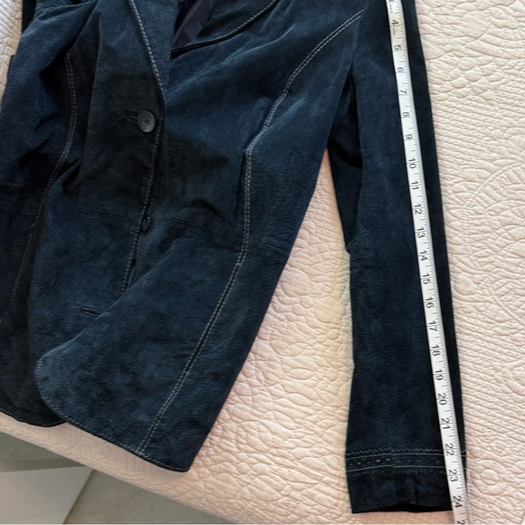 Wilson’s  Women's Midnight Navy Suede Blazer size M - Picture 8 of 13